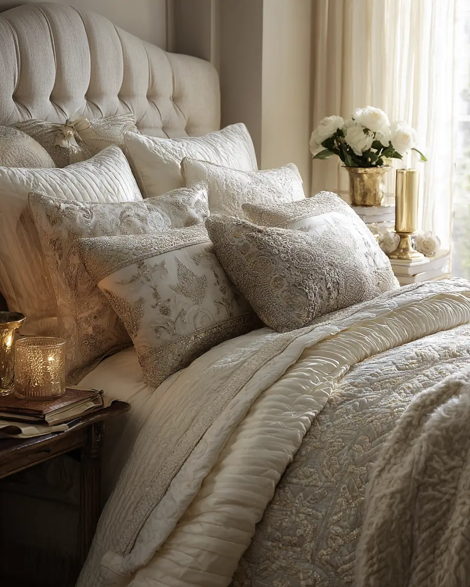 Cream Traditional Bedroom Decor Ideas