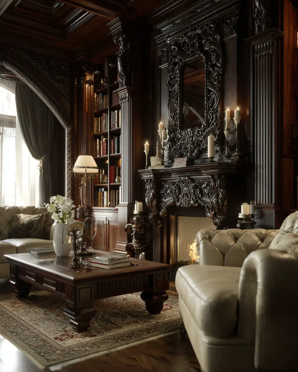 Cream Traditional Living Room Decor Ideas