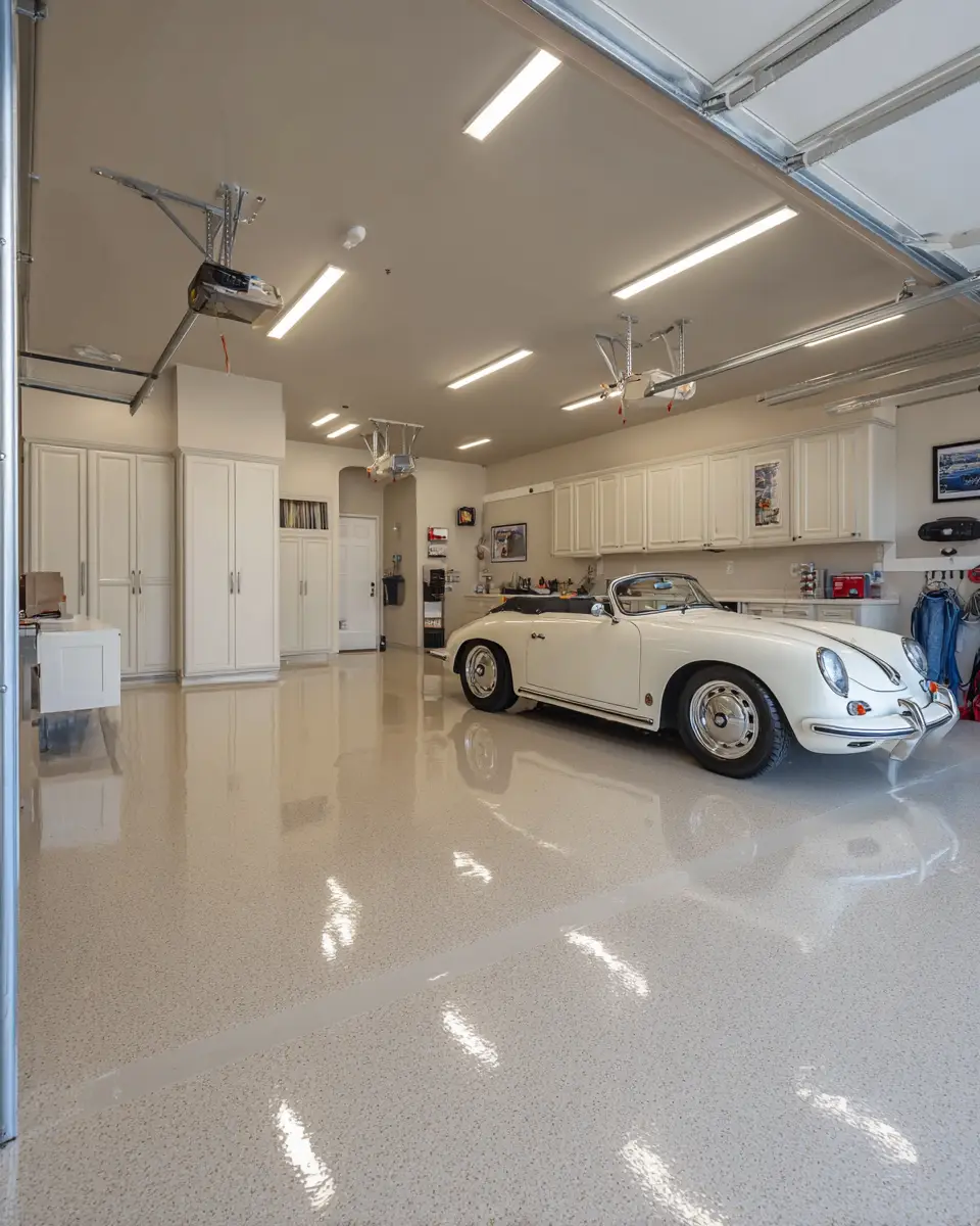 Cream Transitional Garage Decor Ideas