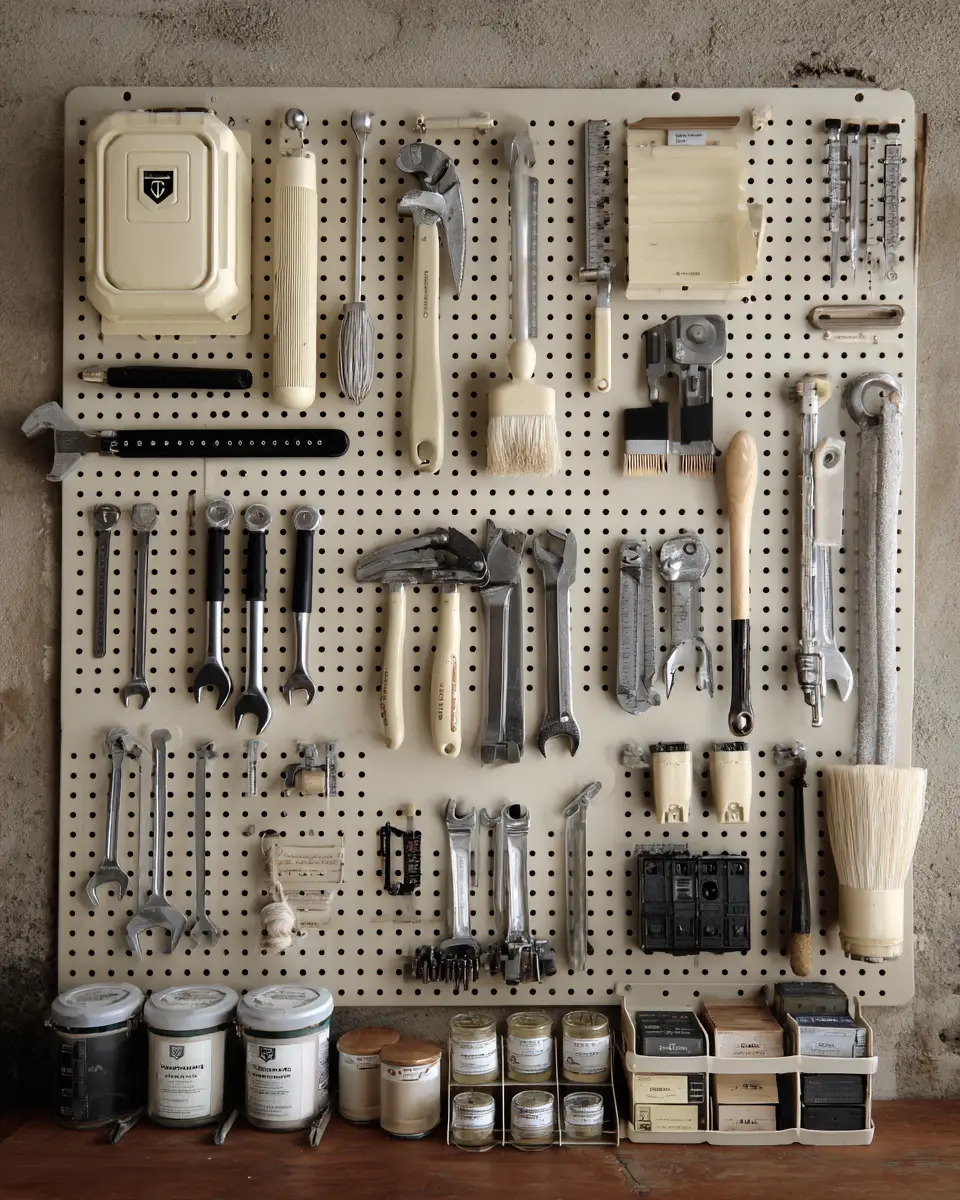 Cream Transitional Garage Decor Ideas