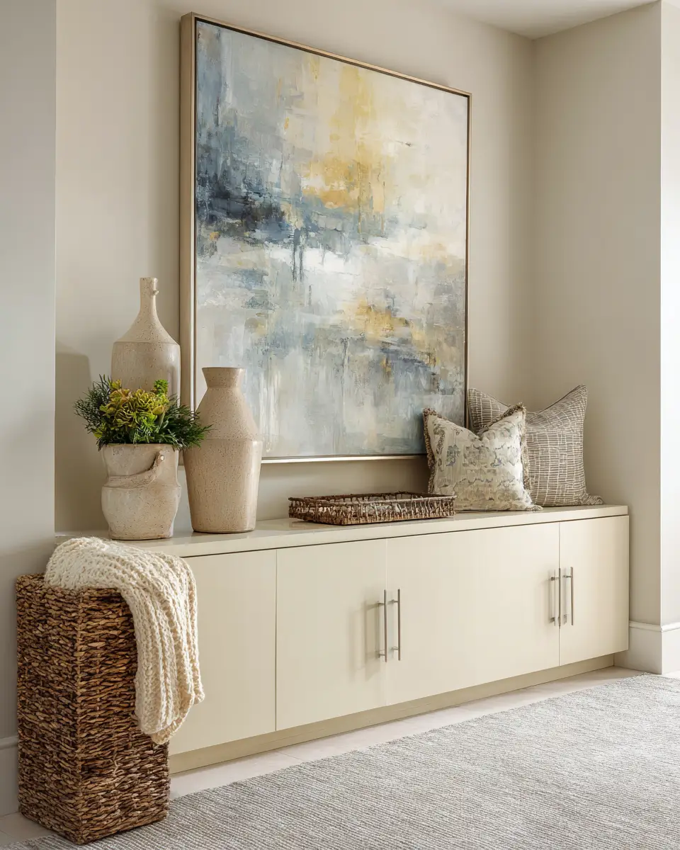 Cream Transitional Garage Decor Ideas