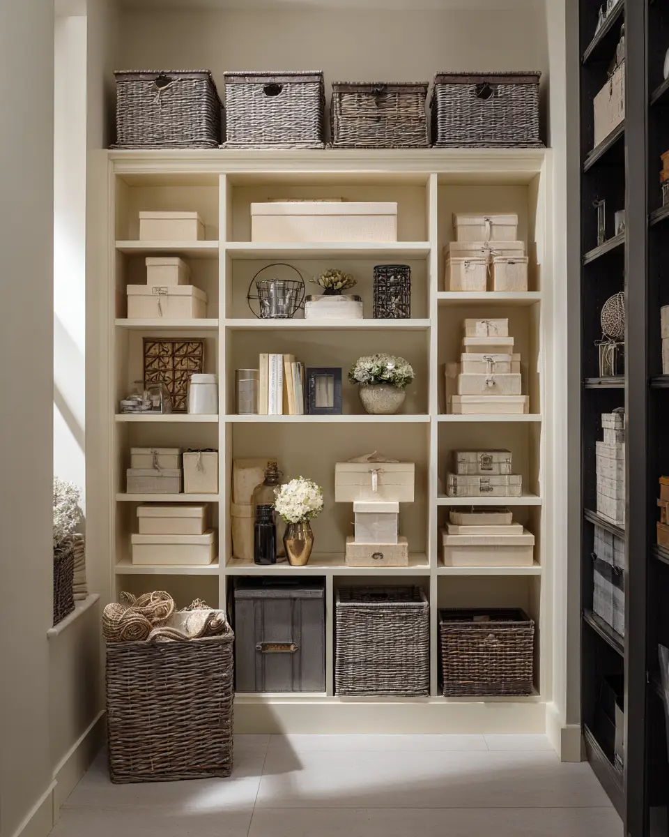 Cream Transitional Garage Decor Ideas