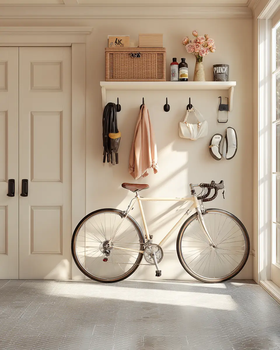 Cream Transitional Garage Decor Ideas