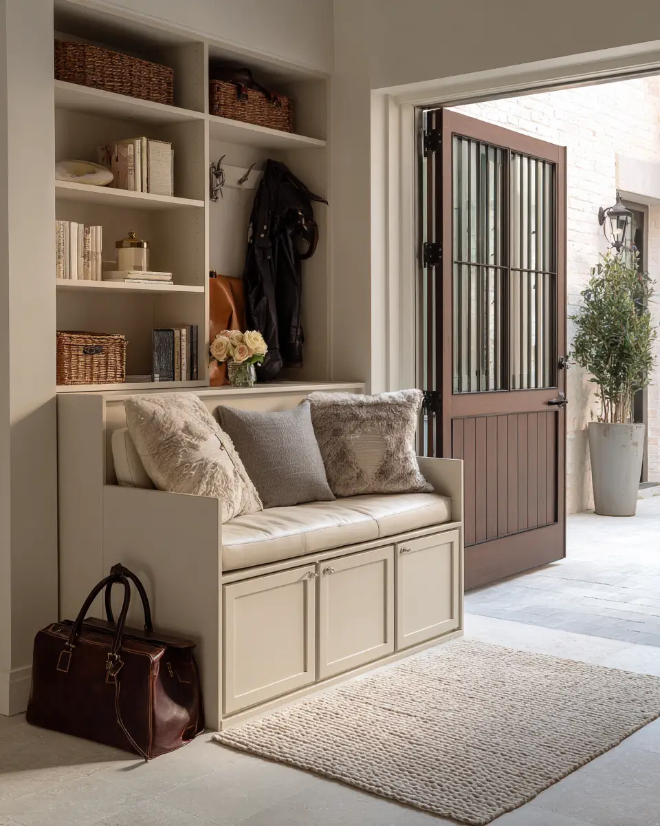 Cream Transitional Garage Decor Ideas