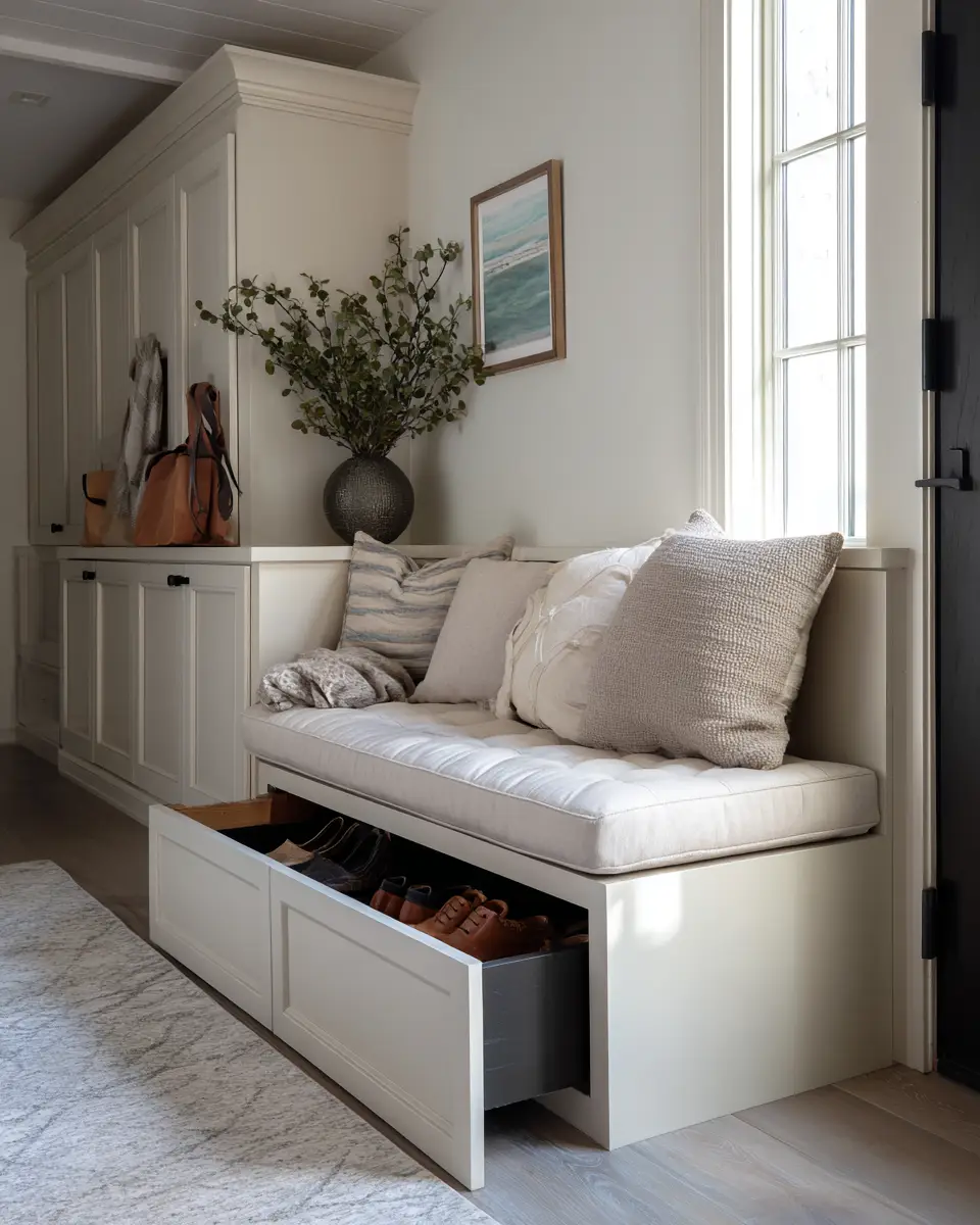 Cream Transitional Garage Decor Ideas