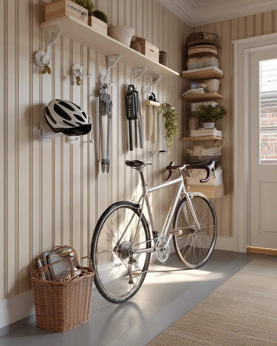 Cream Transitional Garage Decor Ideas