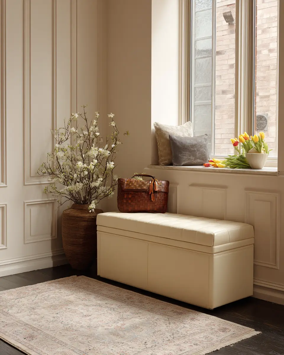 Cream Transitional Garage Decor Ideas