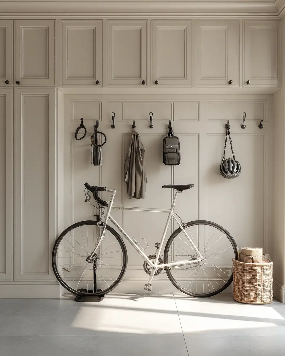 Cream Transitional Garage Decor Ideas