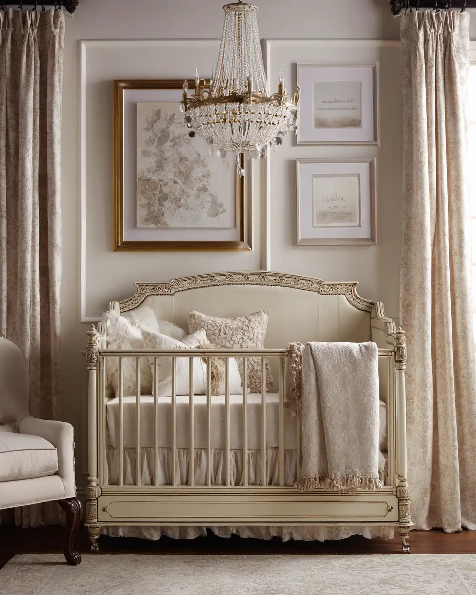 Cream Transitional Nursery Decor Ideas