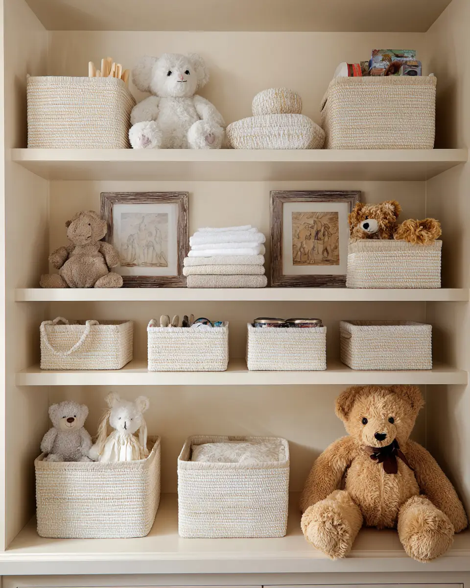 Cream Transitional Nursery Decor Ideas