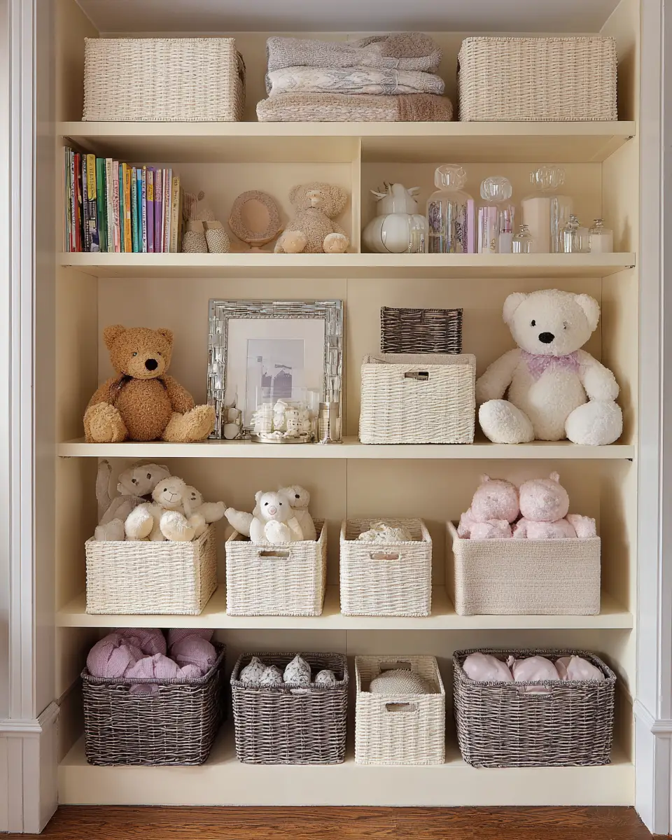 Cream Transitional Nursery Decor Ideas