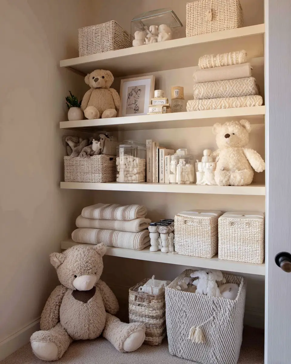 Cream Transitional Nursery Decor Ideas