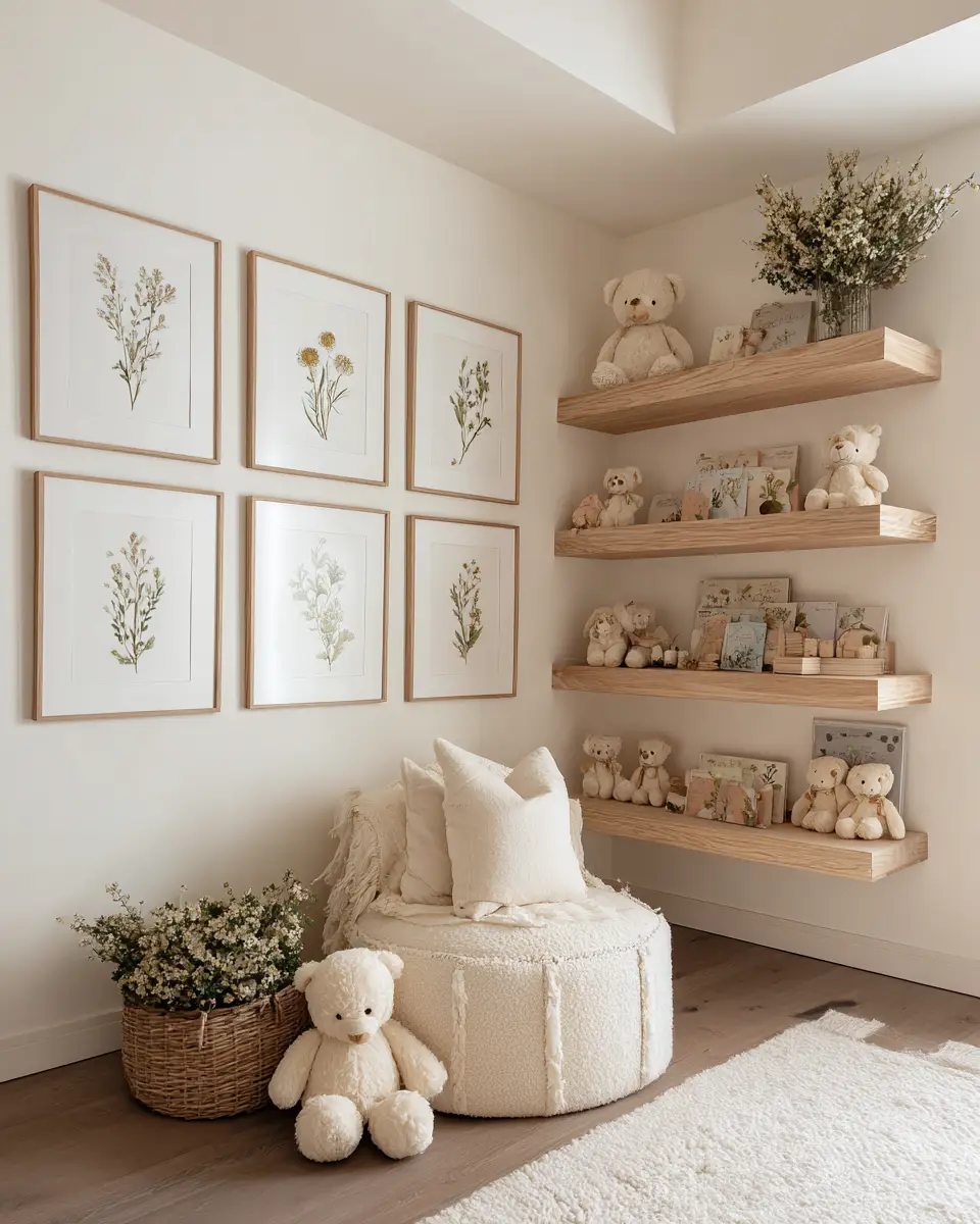 Cream Transitional Nursery Decor Ideas