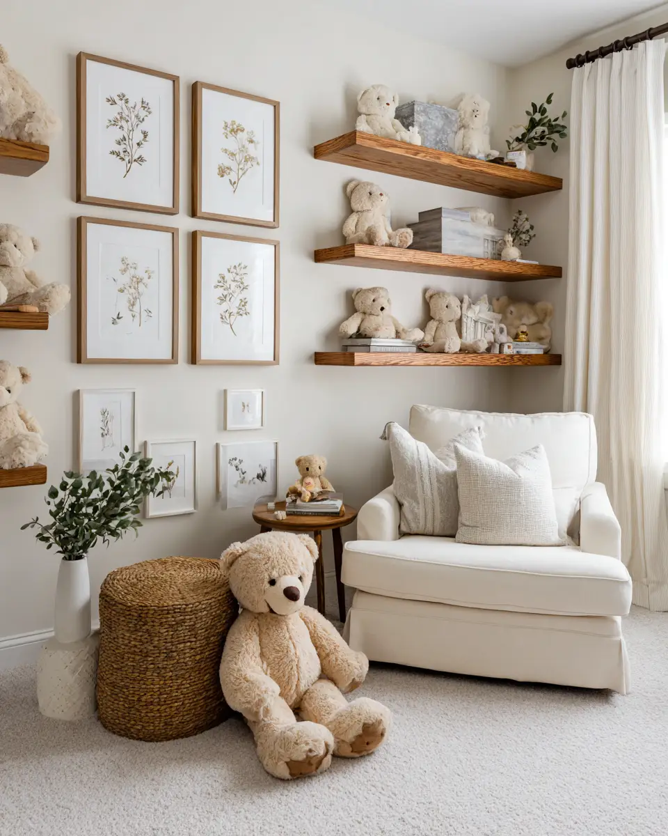 Cream Transitional Nursery Decor Ideas