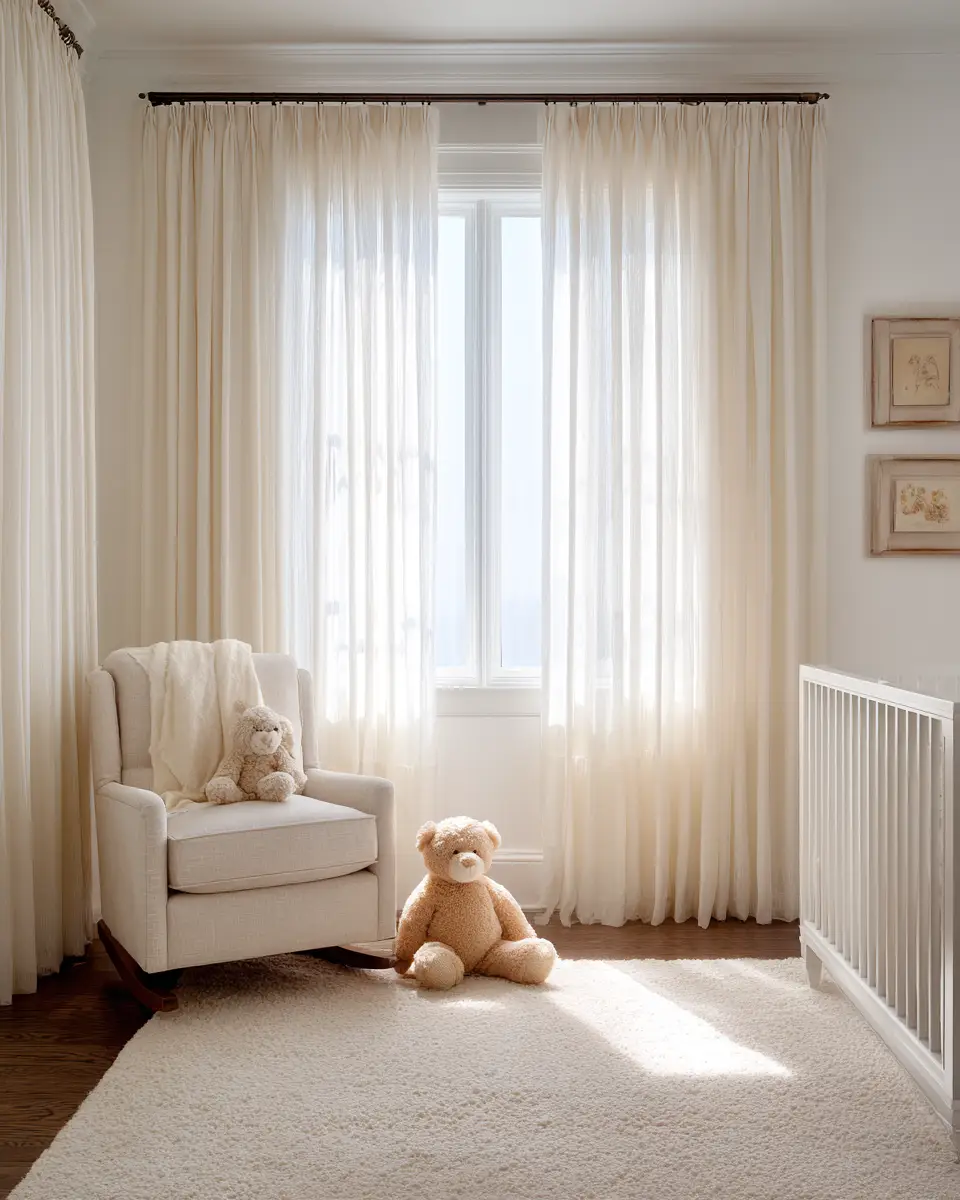 Cream Transitional Nursery Decor Ideas