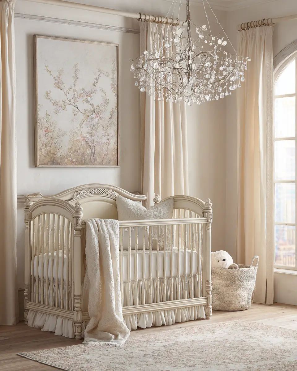 Cream Transitional Nursery Decor Ideas