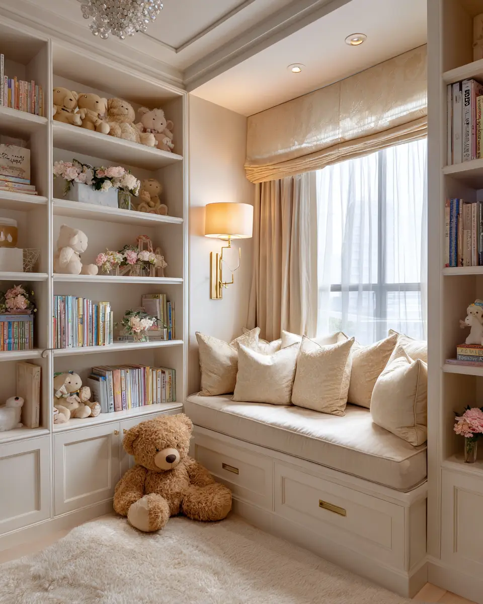 Cream Transitional Nursery Decor Ideas