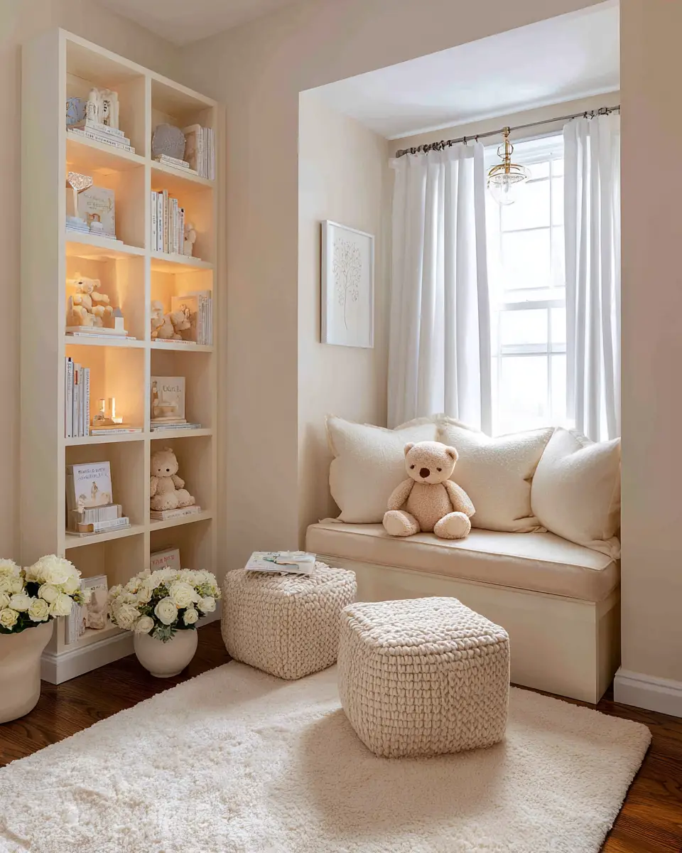 Cream Transitional Nursery Decor Ideas