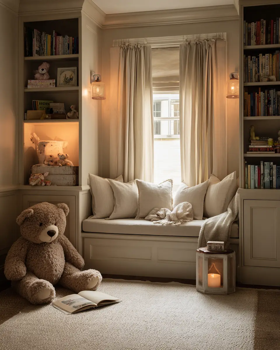 Cream Transitional Nursery Decor Ideas