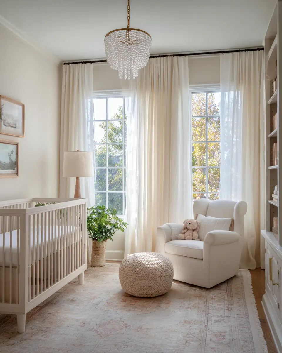 Cream Transitional Nursery Decor Ideas
