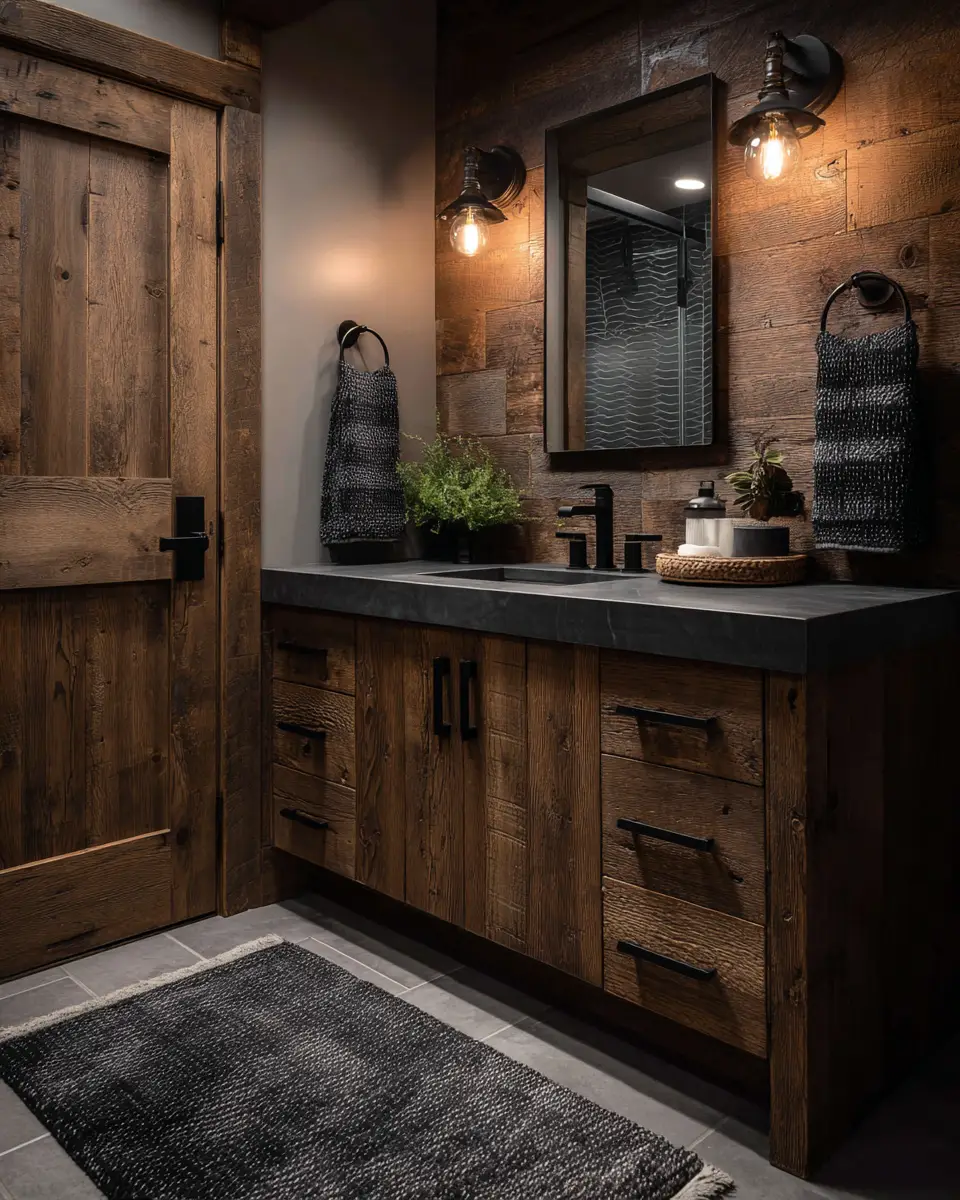 Dark And Cozy Bathroom Decor Ideas - Featured