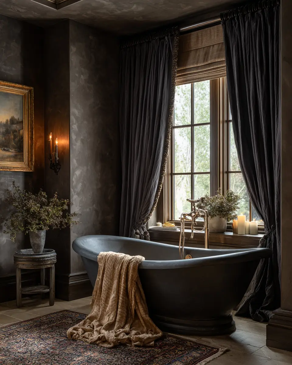 Dark And Cozy Bathroom Decor Ideas