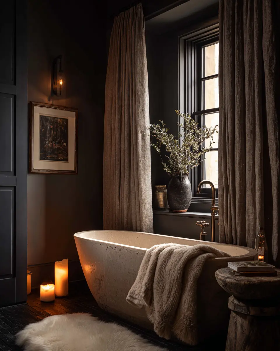 Dark And Cozy Bathroom Decor Ideas