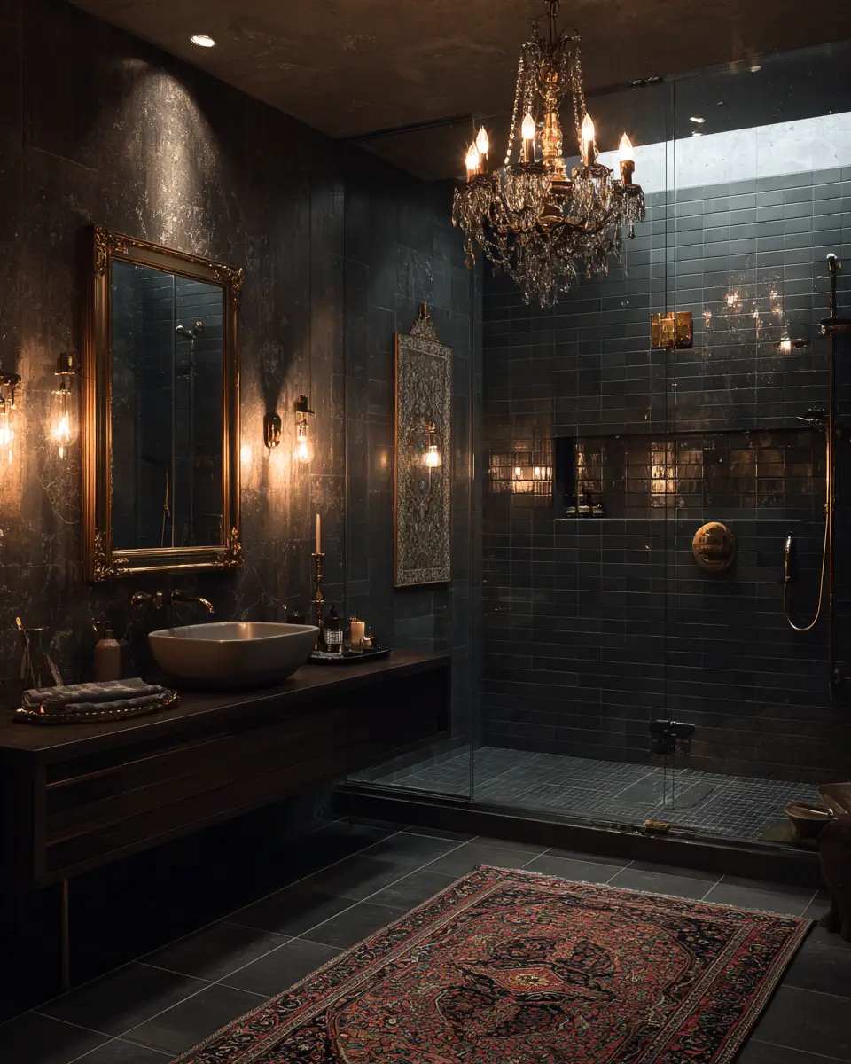 Dark And Cozy Bathroom Decor Ideas