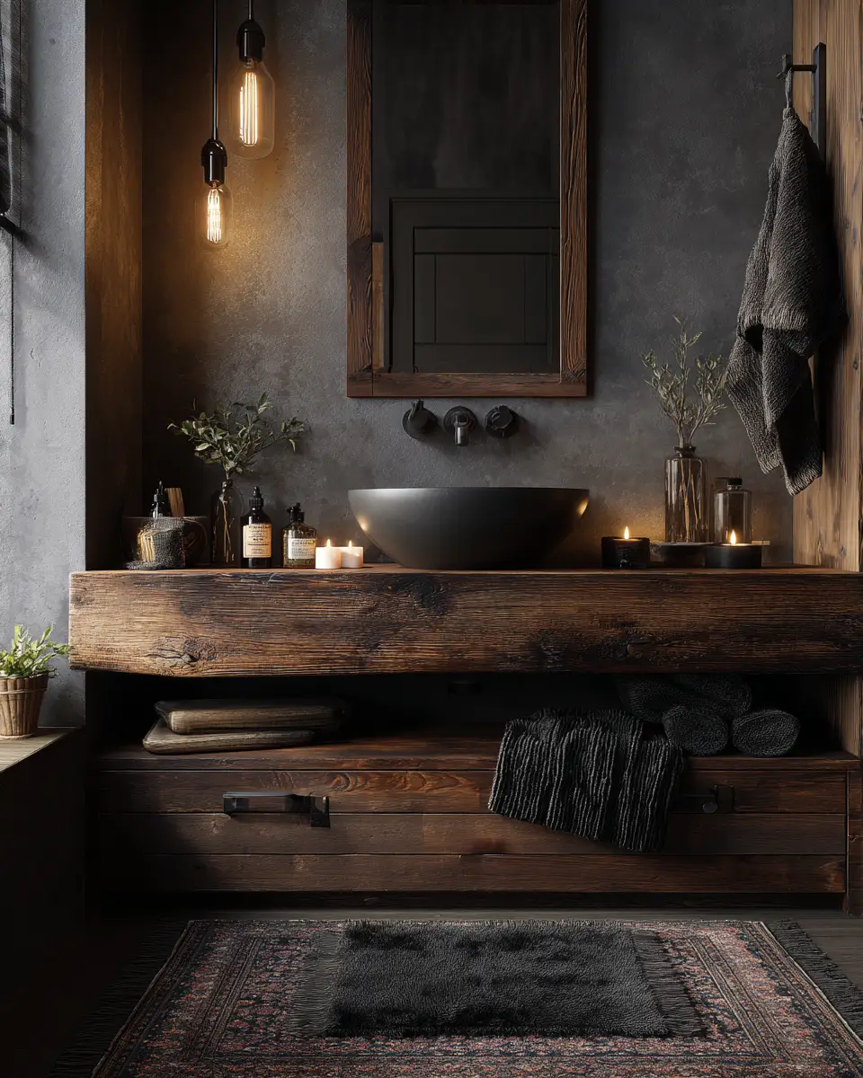 Dark And Cozy Bathroom Decor Ideas