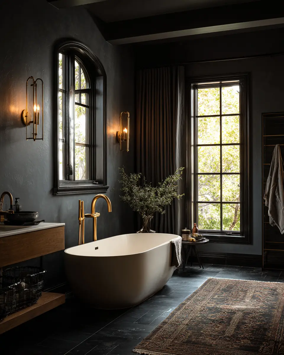Dark And Cozy Bathroom Decor Ideas