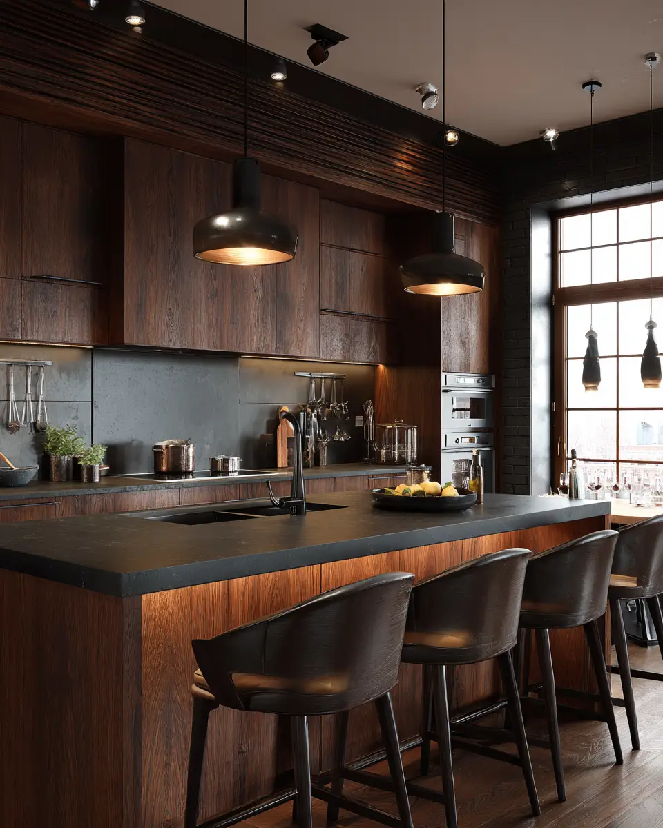 Dark And Cozy Kitchen Decor Ideas