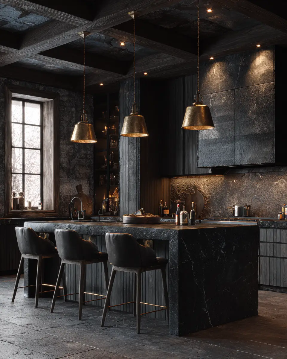 Dark And Cozy Kitchen Decor Ideas