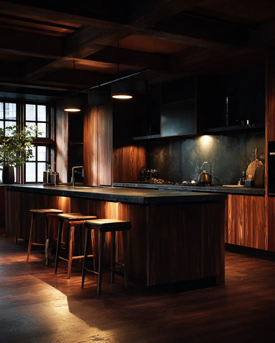 Dark And Cozy Kitchen Decor Ideas