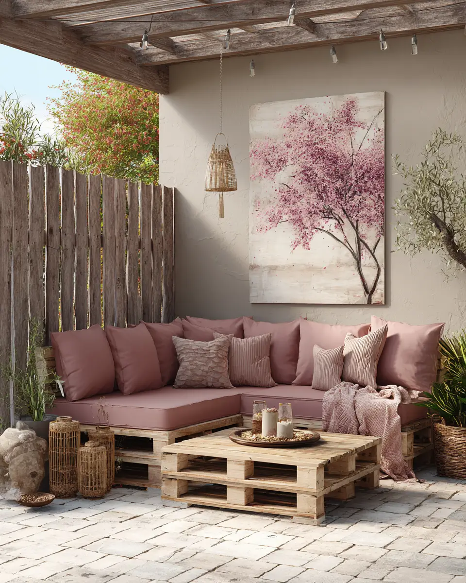 Dusty Rose Classic Patio Decor Ideas
