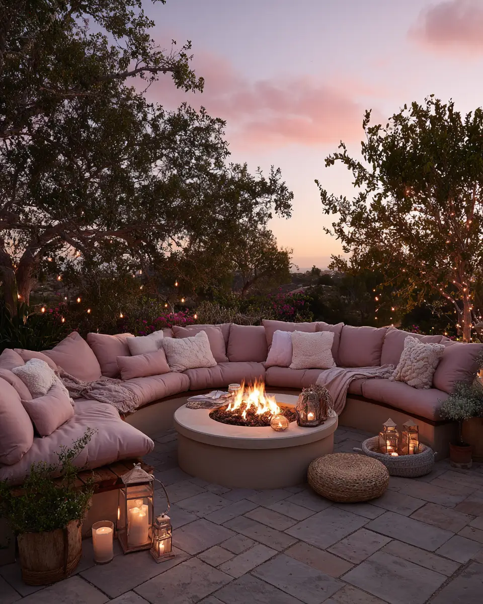 Dusty Rose Classic Patio Decor Ideas