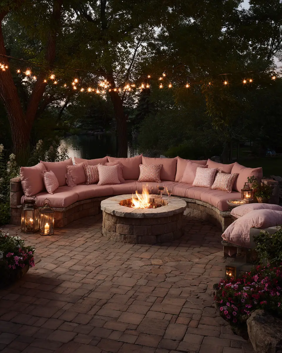Dusty Rose Classic Patio Decor Ideas