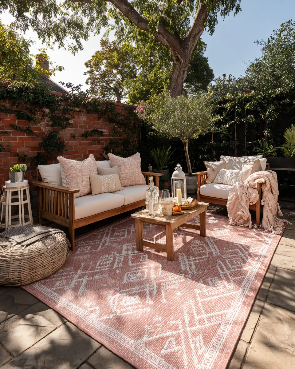 Dusty Rose Classic Patio Decor Ideas