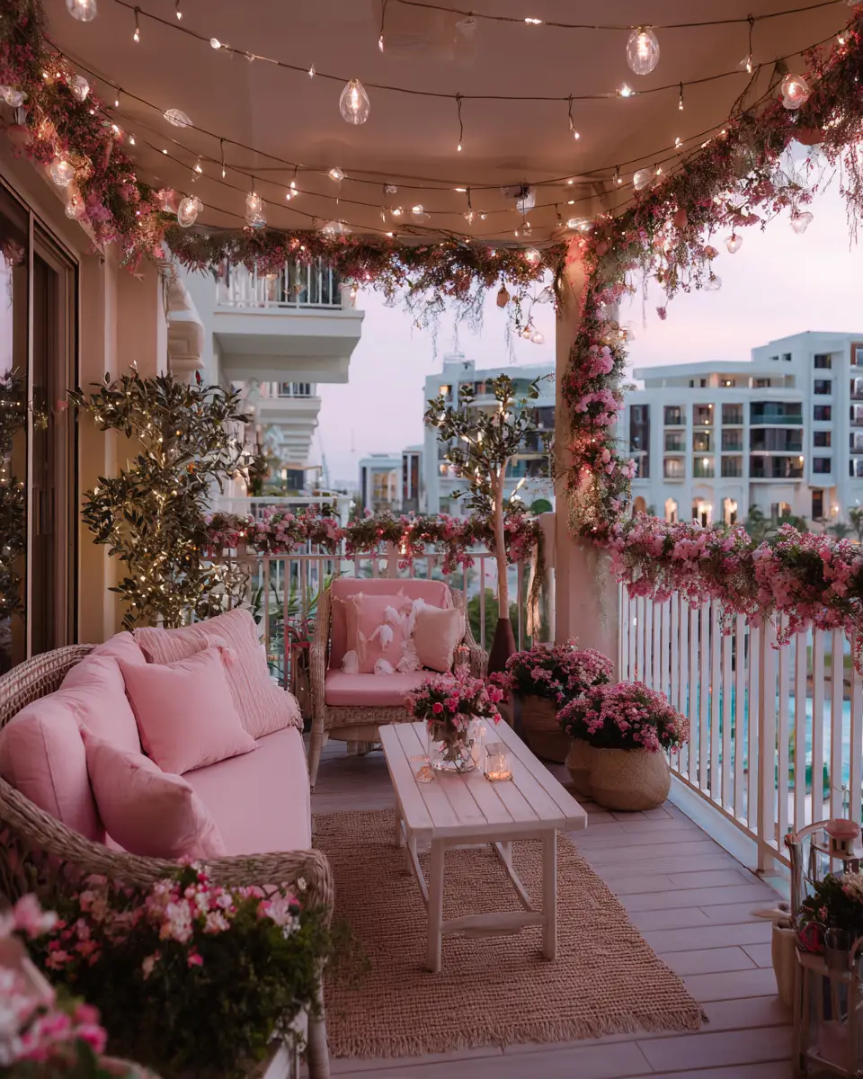 Dusty Rose Classic Patio Decor Ideas