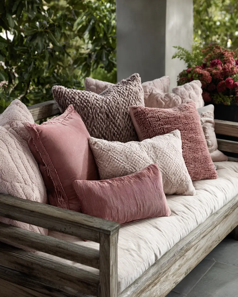 Dusty Rose Classic Patio Decor Ideas