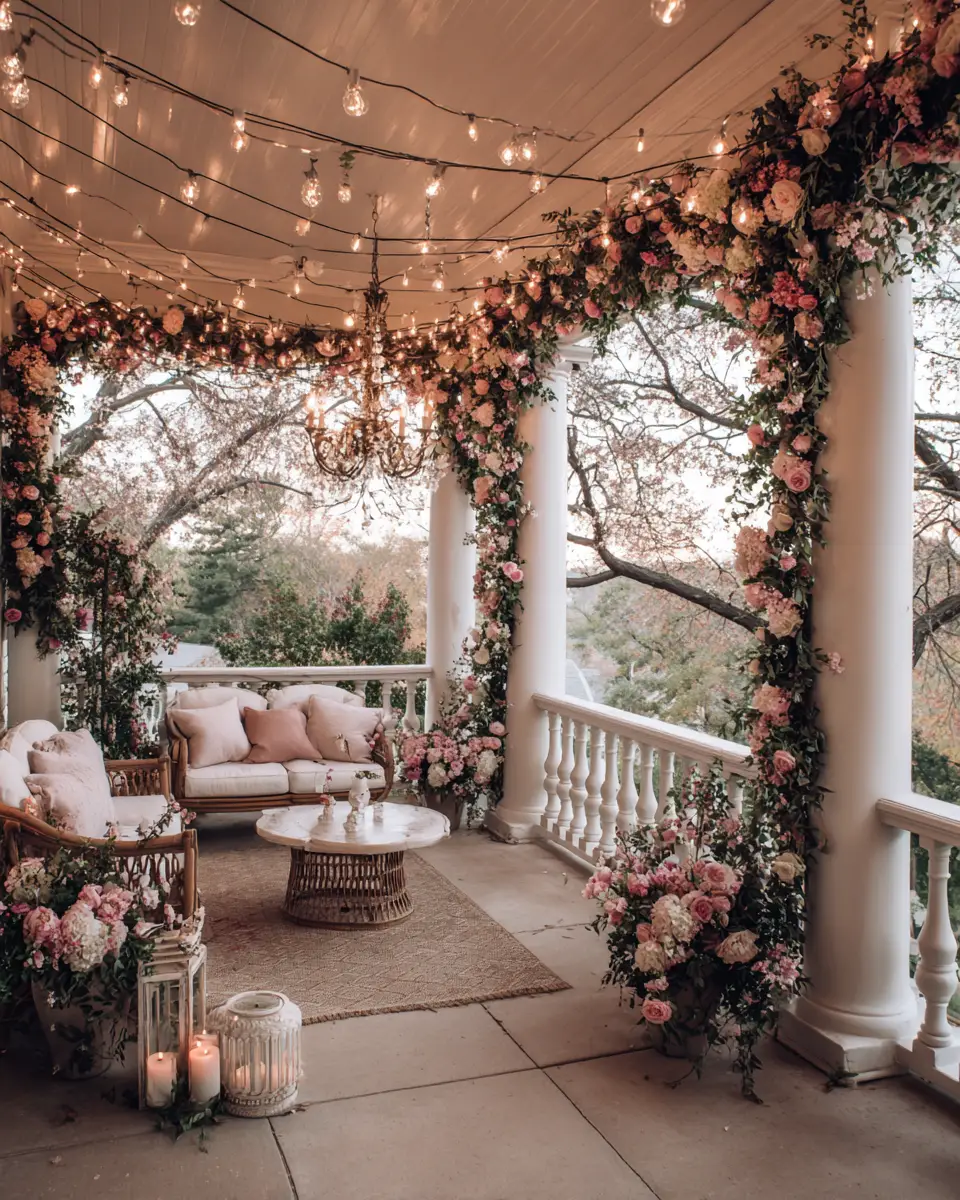 Dusty Rose Classic Patio Decor Ideas