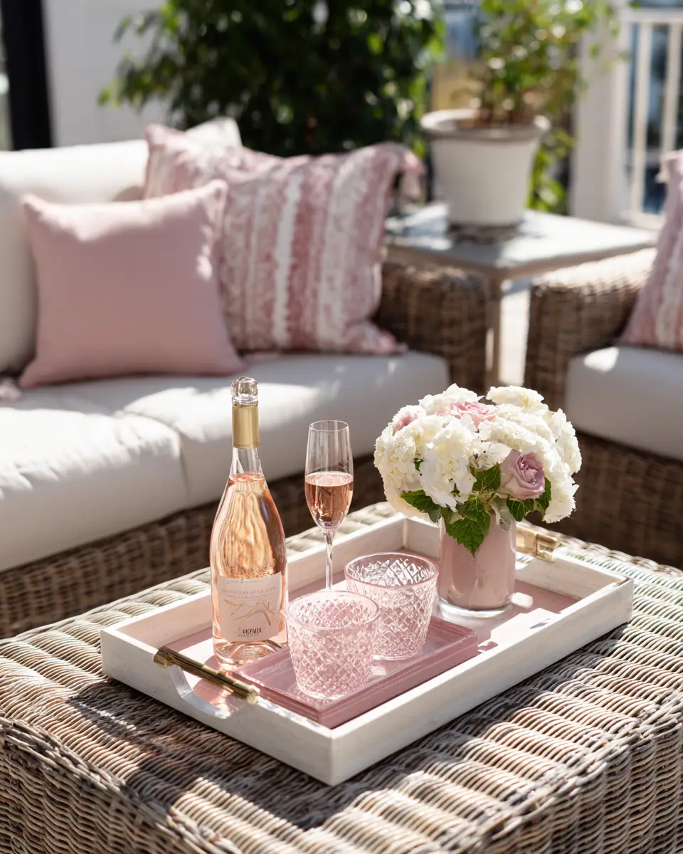 Dusty Rose Classic Patio Decor Ideas