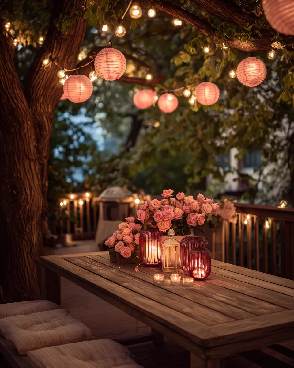 Dusty Rose Classic Patio Decor Ideas