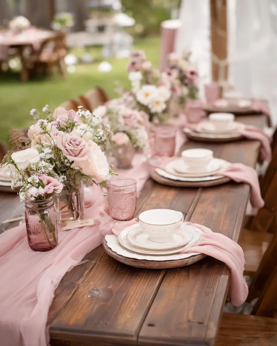 Dusty Rose Classic Patio Decor Ideas
