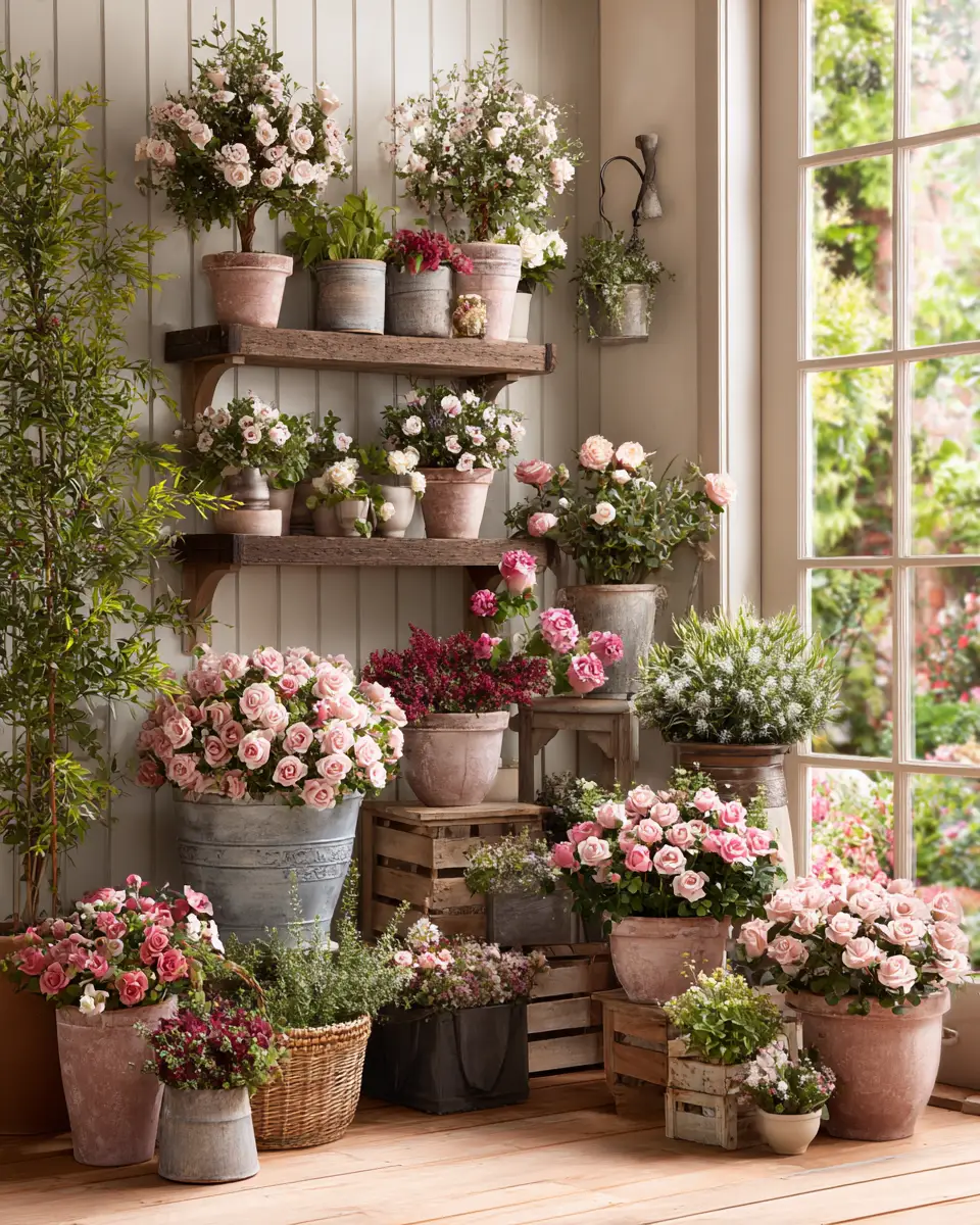 Dusty Rose Classic Patio Decor Ideas