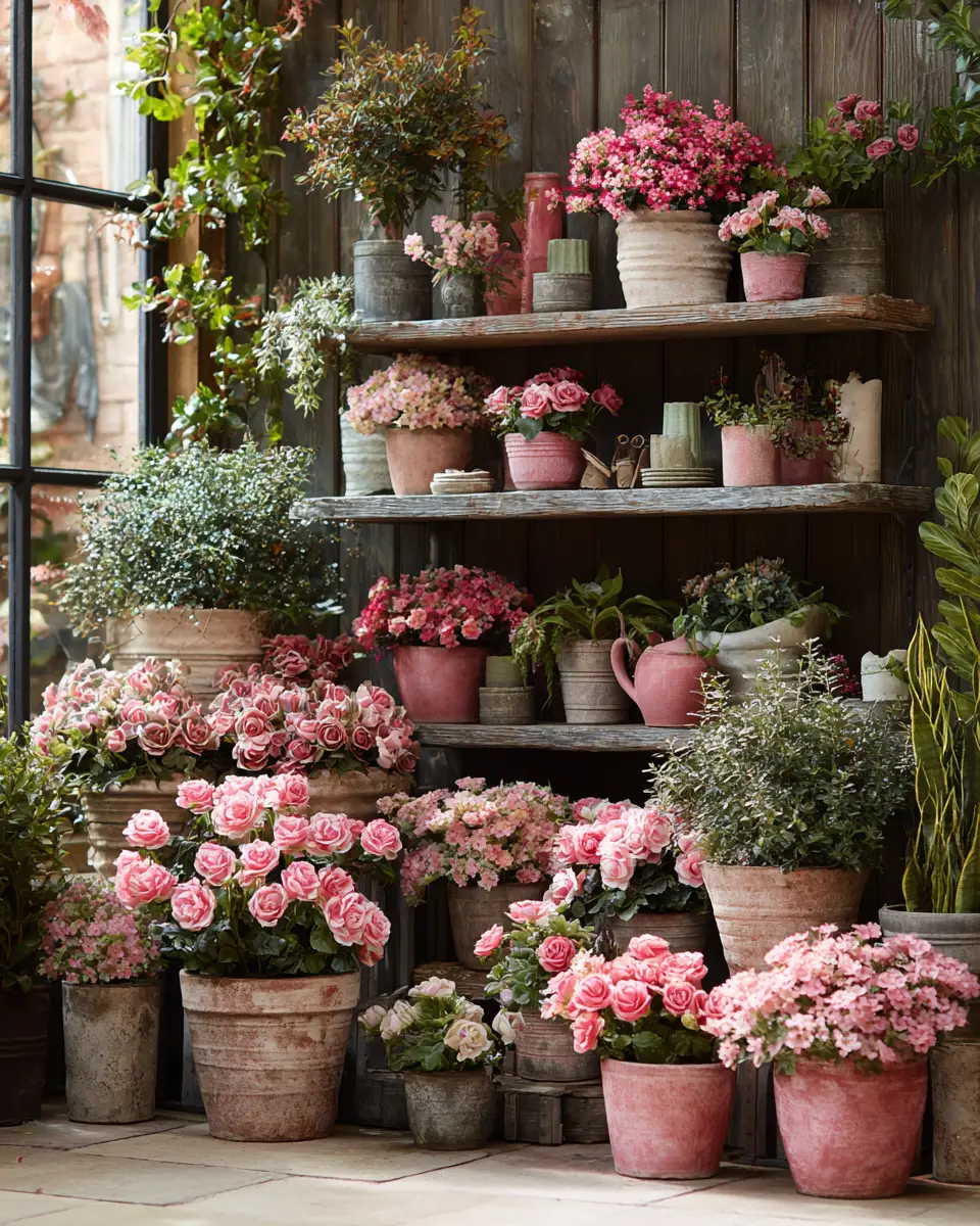 Dusty Rose Classic Patio Decor Ideas