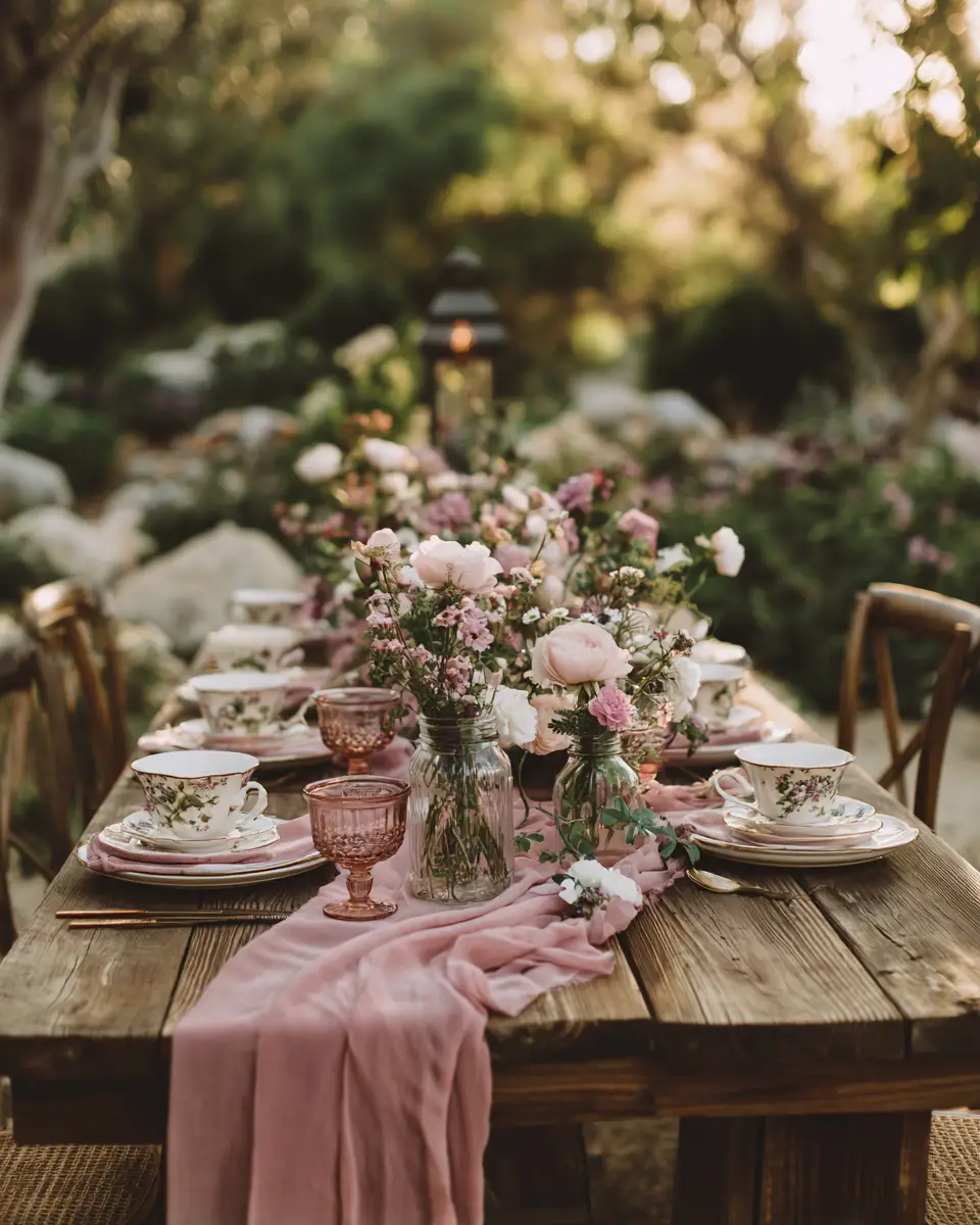 Dusty Rose Classic Patio Decor Ideas