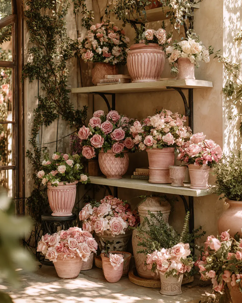 Dusty Rose Classic Patio Decor Ideas