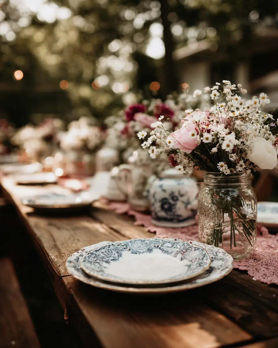 Dusty Rose Classic Patio Decor Ideas