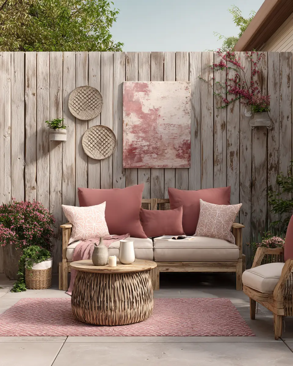 Dusty Rose Classic Patio Decor Ideas