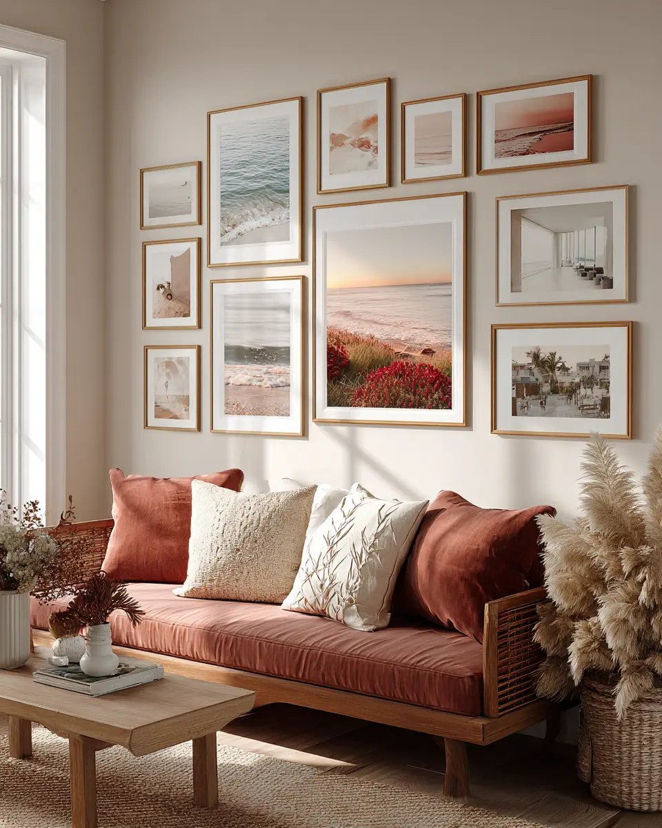 Dusty Rose Coastal Nursery Decor Ideas